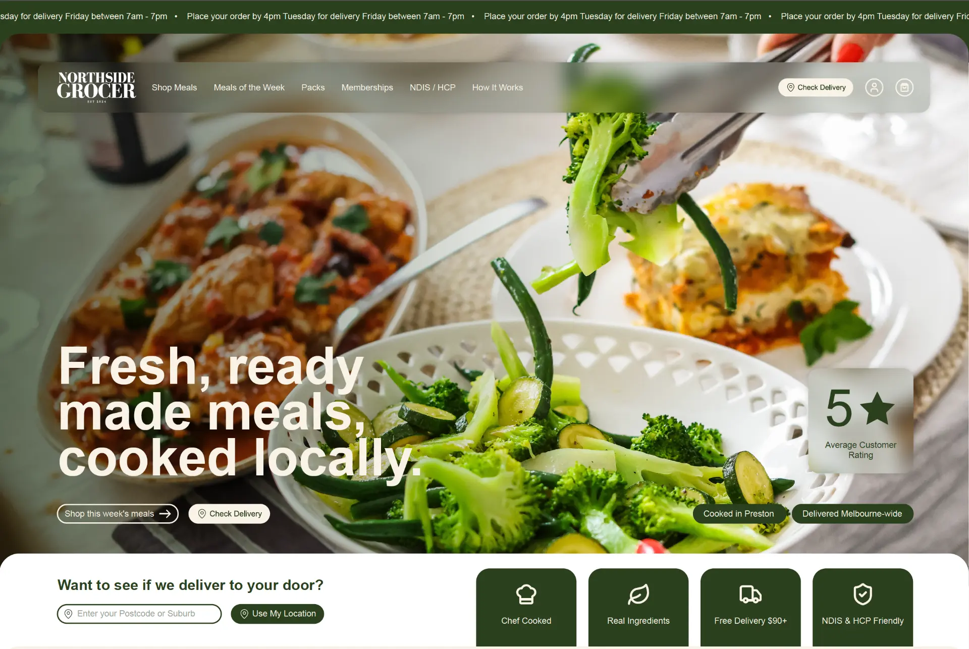 Earlier website reference for the Northside Grocer project